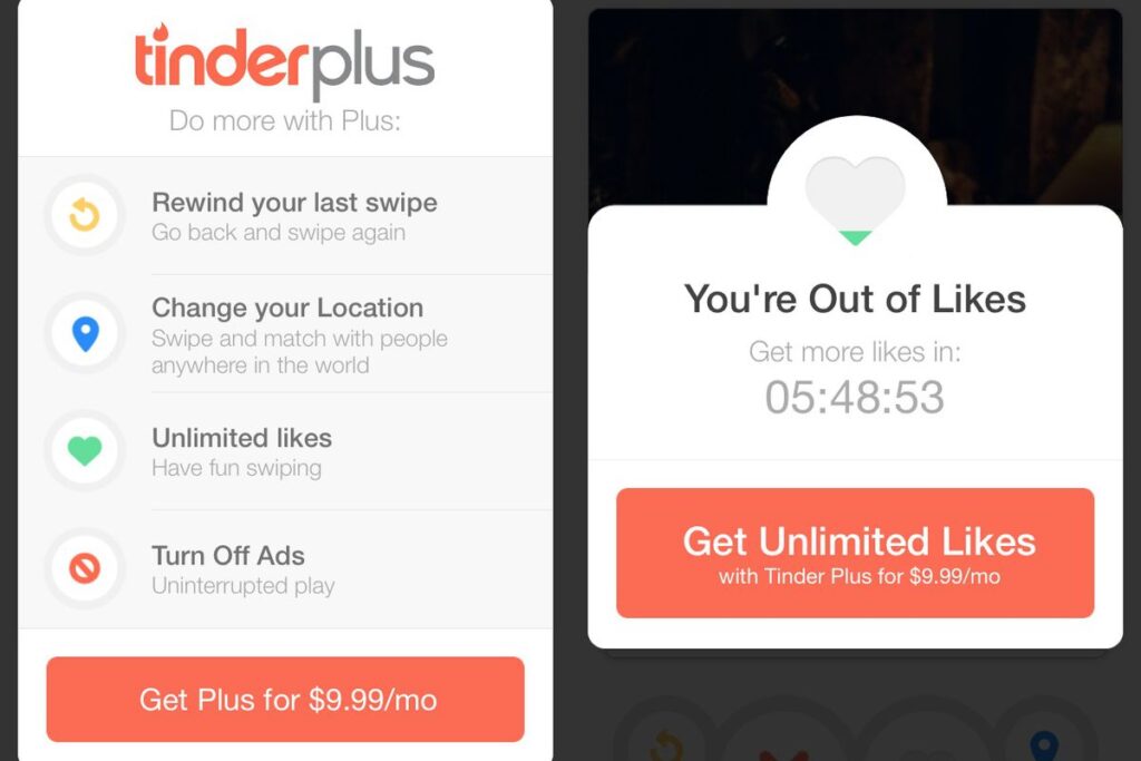 Limit tinder daily swipe Tinder Plus